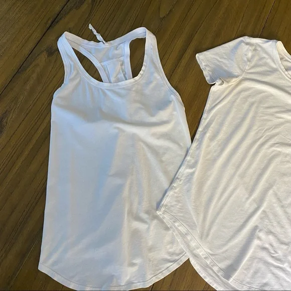 lululemon athletica White Short Sleeve and Tank Top Set - Picture 2 of 12